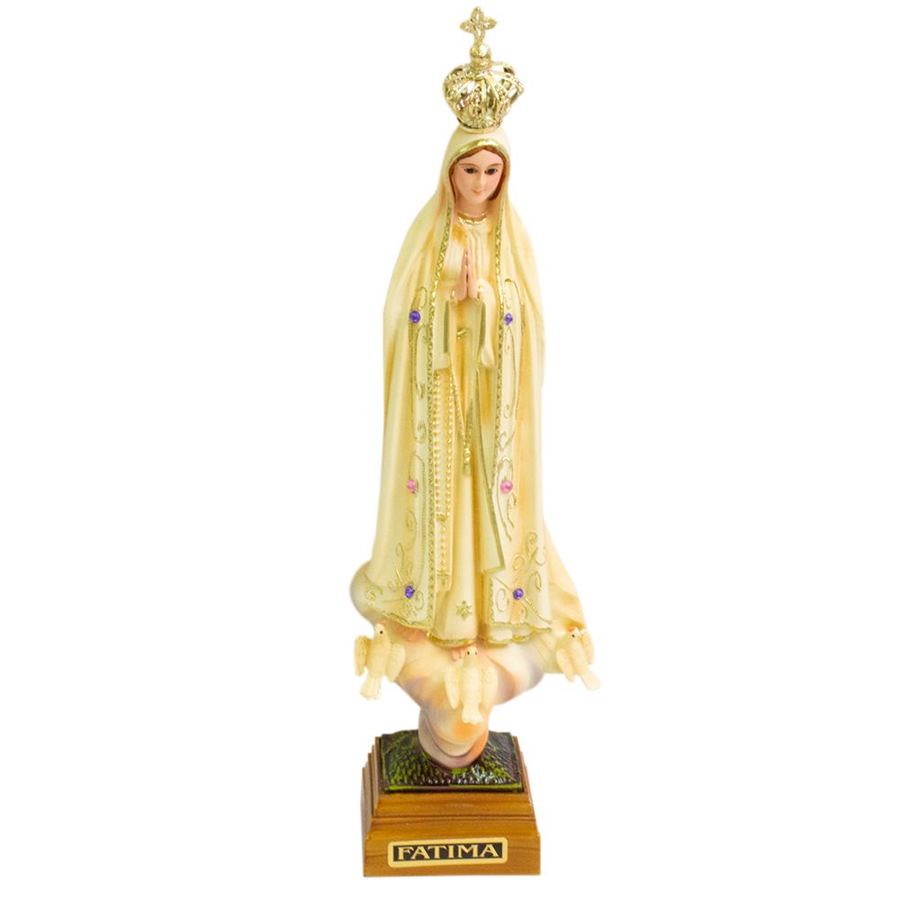 Nossa Senhora de Fátima Patinada 20 CM - Portugal