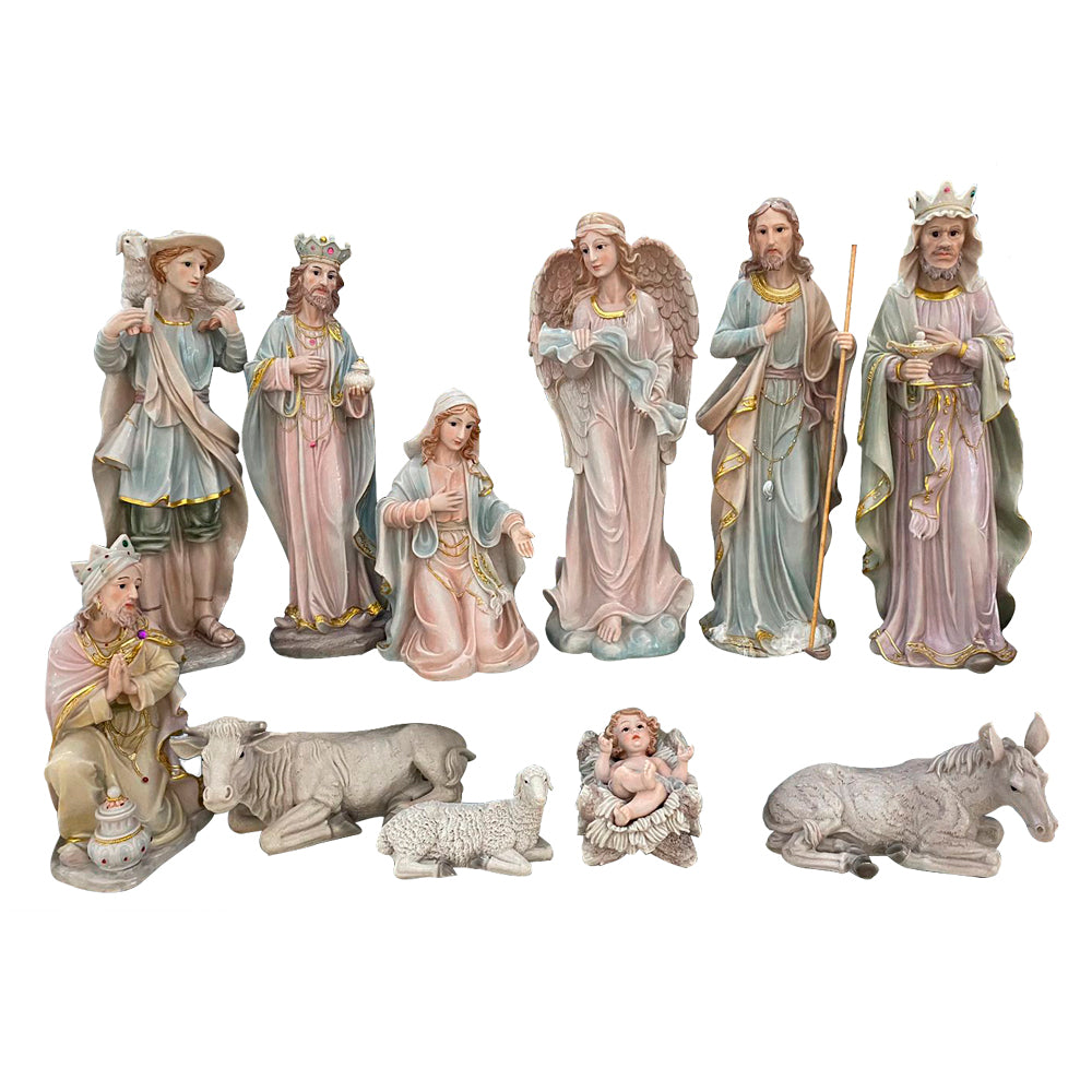 Presépio 11 Peças 60 CM Estilo Porcelana