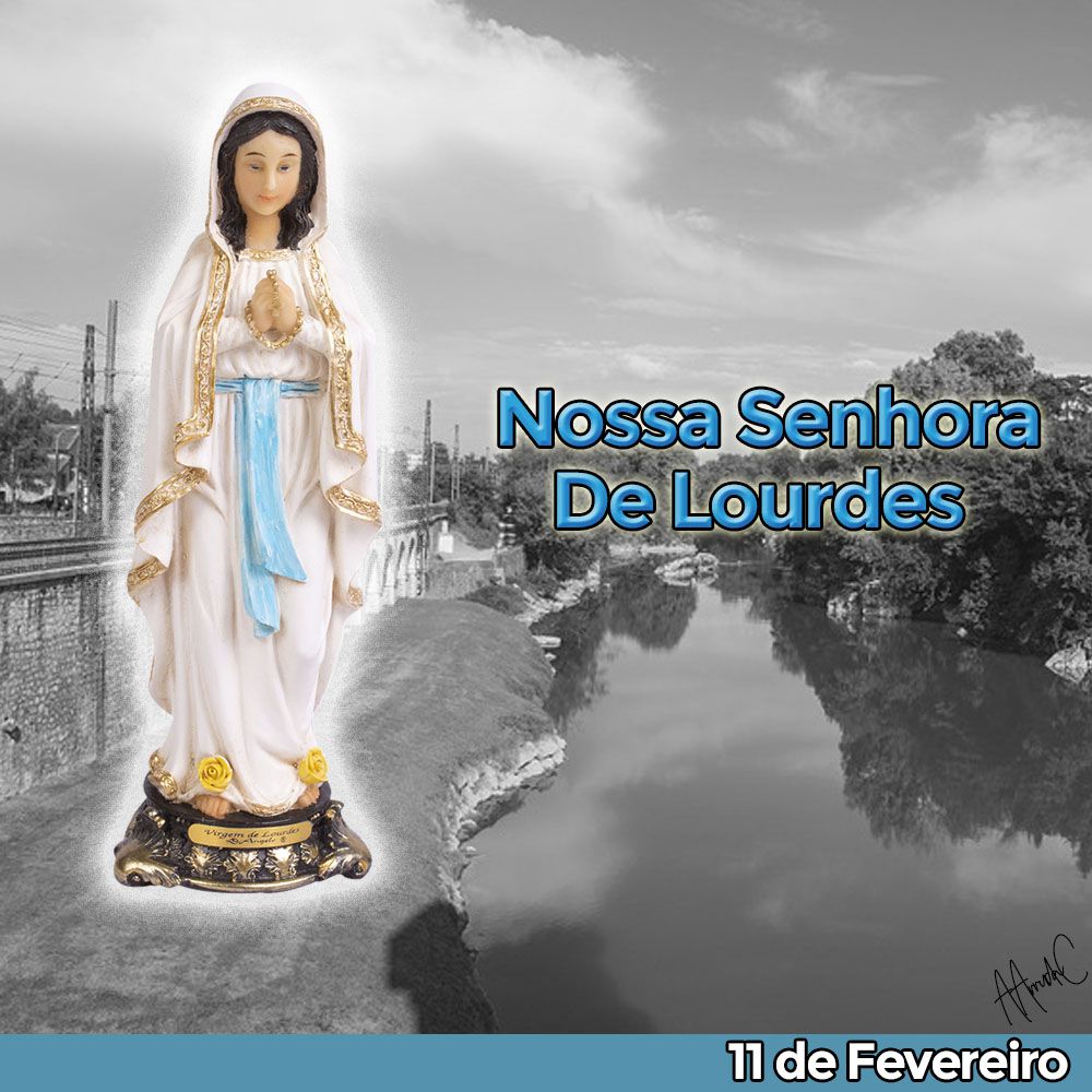Nossa Senhora de Lourdes 20 CM - Imagem 4