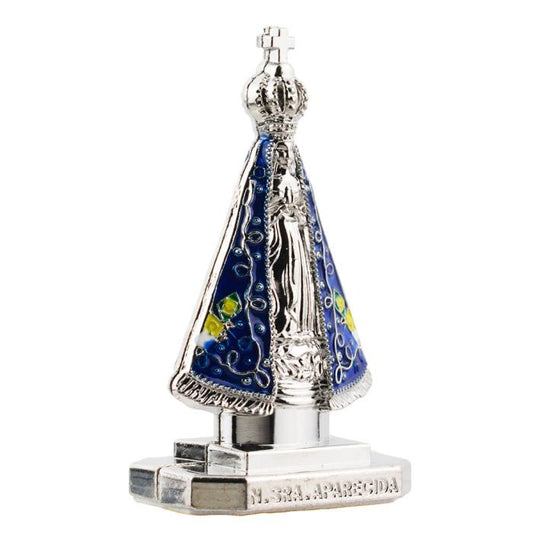 Nossa Senhora Aparecida De Metal Uso Carro 8.5 CM - Imagem 2