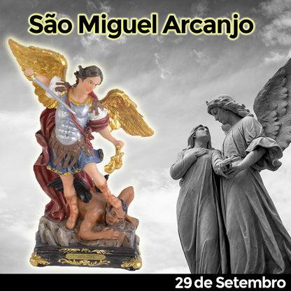 São Miguel Arcanjo 30 CM com Balança - Imagem 4