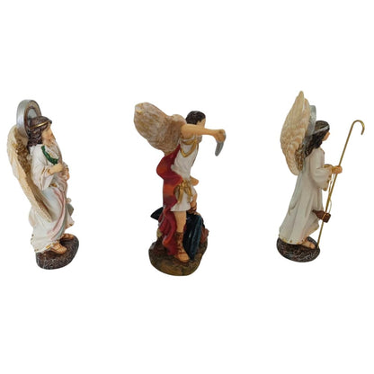 Conjunto de Arcanjos 12 CM - São Miguel, São Gabriel e São Rafael - Imagem 2