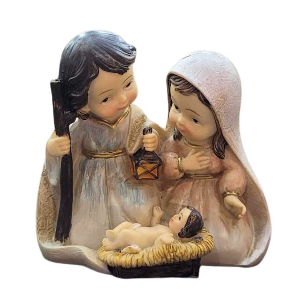 Presépio 3 Peças Infantil - Sagrada Família, Reis Magos e Castelo 20 CM - Imagem 2