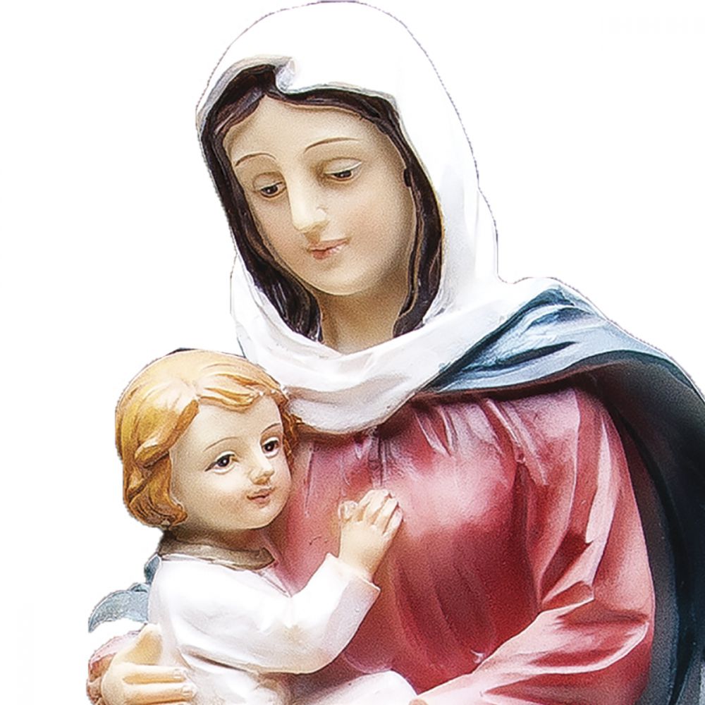 Nossa Senhora do Desterro com Menino Jesus no Colo 30 CM - Imagem 4