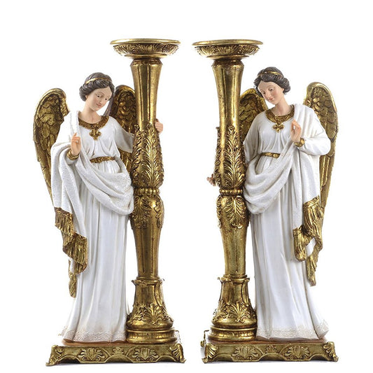 Par de Anjos Candelabro 50 CM