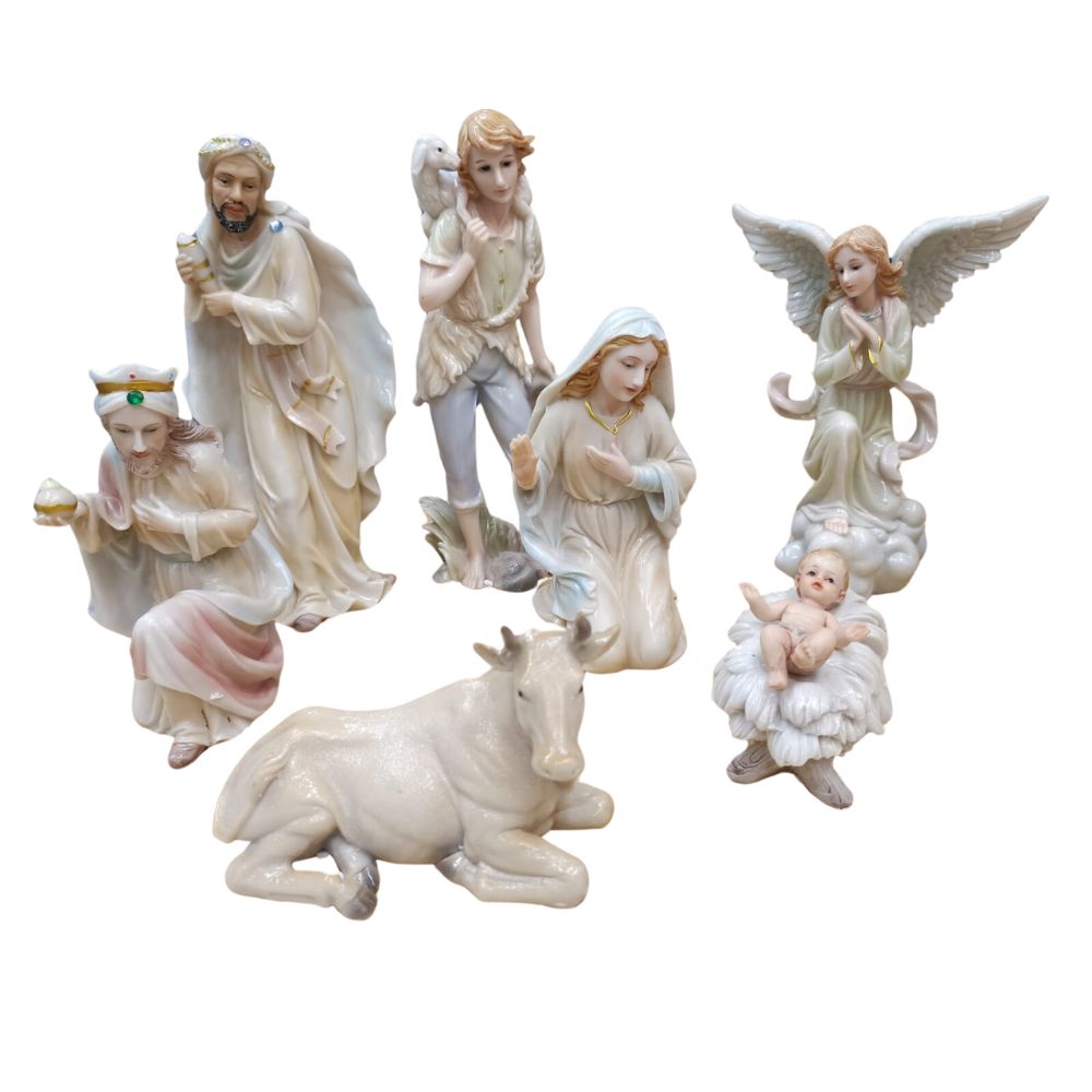 Presépio 11 Peças 30 CM Estilo Porcelana - Imagem 3