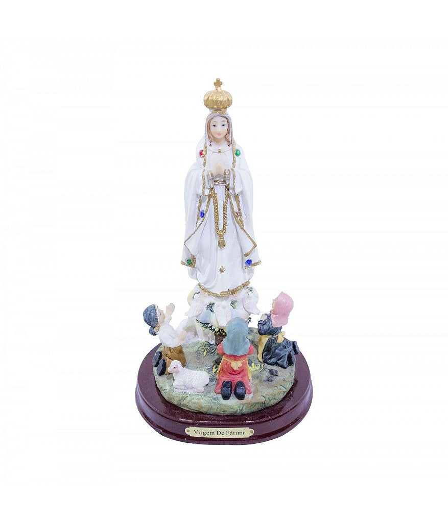 Nossa Senhora de Fátima com Pastores 21 CM