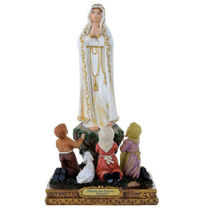 Nossa Senhora de Fátima com Pastores 20 CM