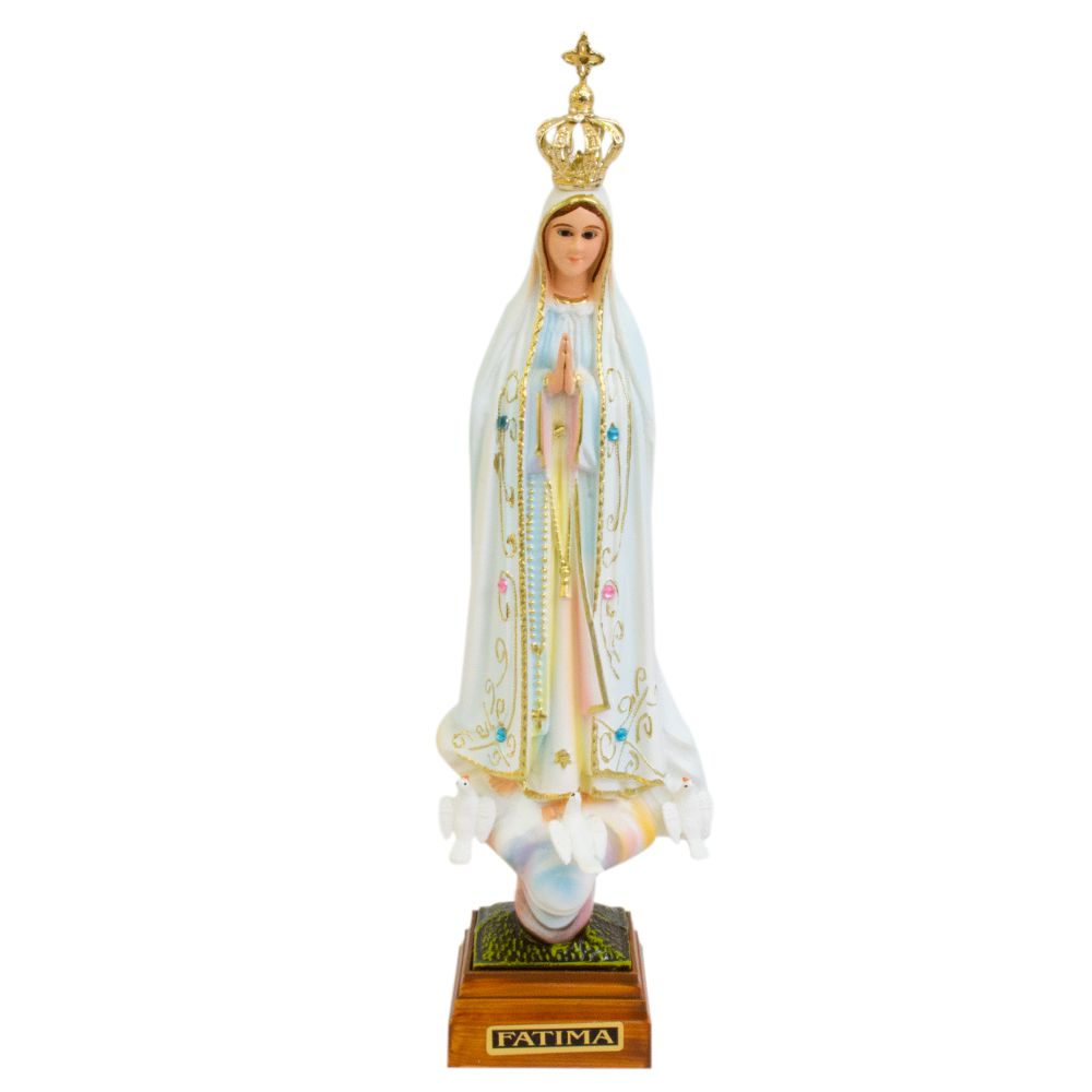Nossa Senhora de Fátima Pintada 25 CM - Portugal
