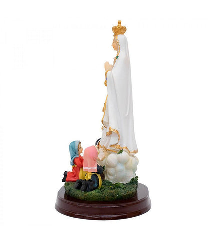 Nossa Senhora de Fátima com Pastores 25 CM - Imagem 3