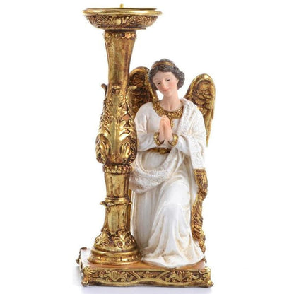 Par de Anjos Ajoelhados Candelabro 20 CM - Imagem 4
