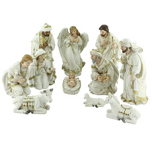 Presépio 11 Peças 30 CM - Roupa Branca