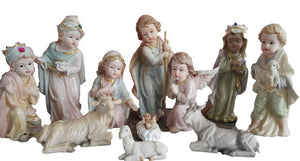 Presépio Infantil 11 Peças 20 CM - Imita Porcelana