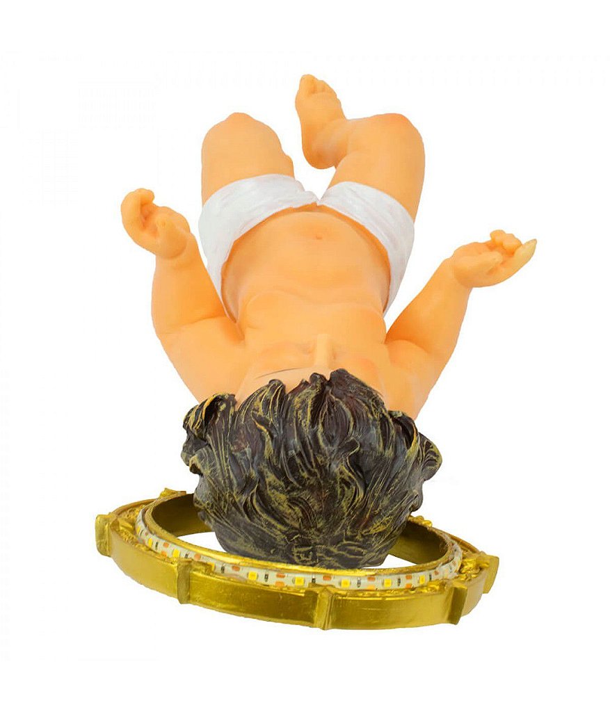 Menino Jesus 44 CM com Coroa LED - Imagem 3