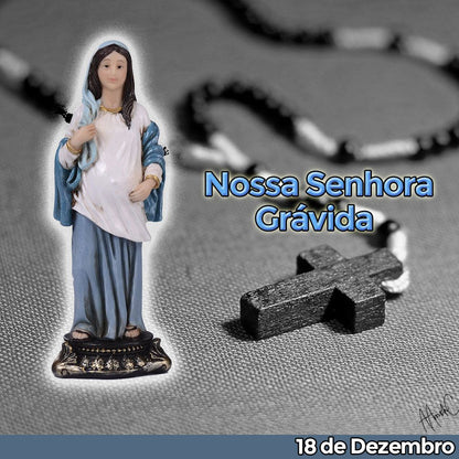 Nossa Senhora Grávida 13 CM - Imagem 4