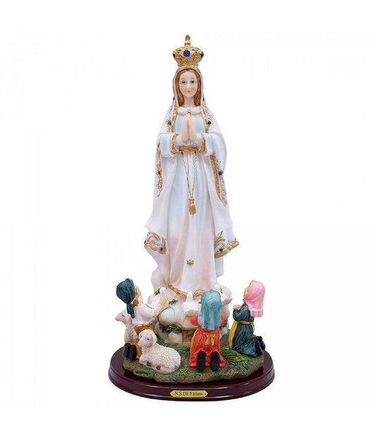 Nossa Senhora de Fátima com Pastores 40 CM