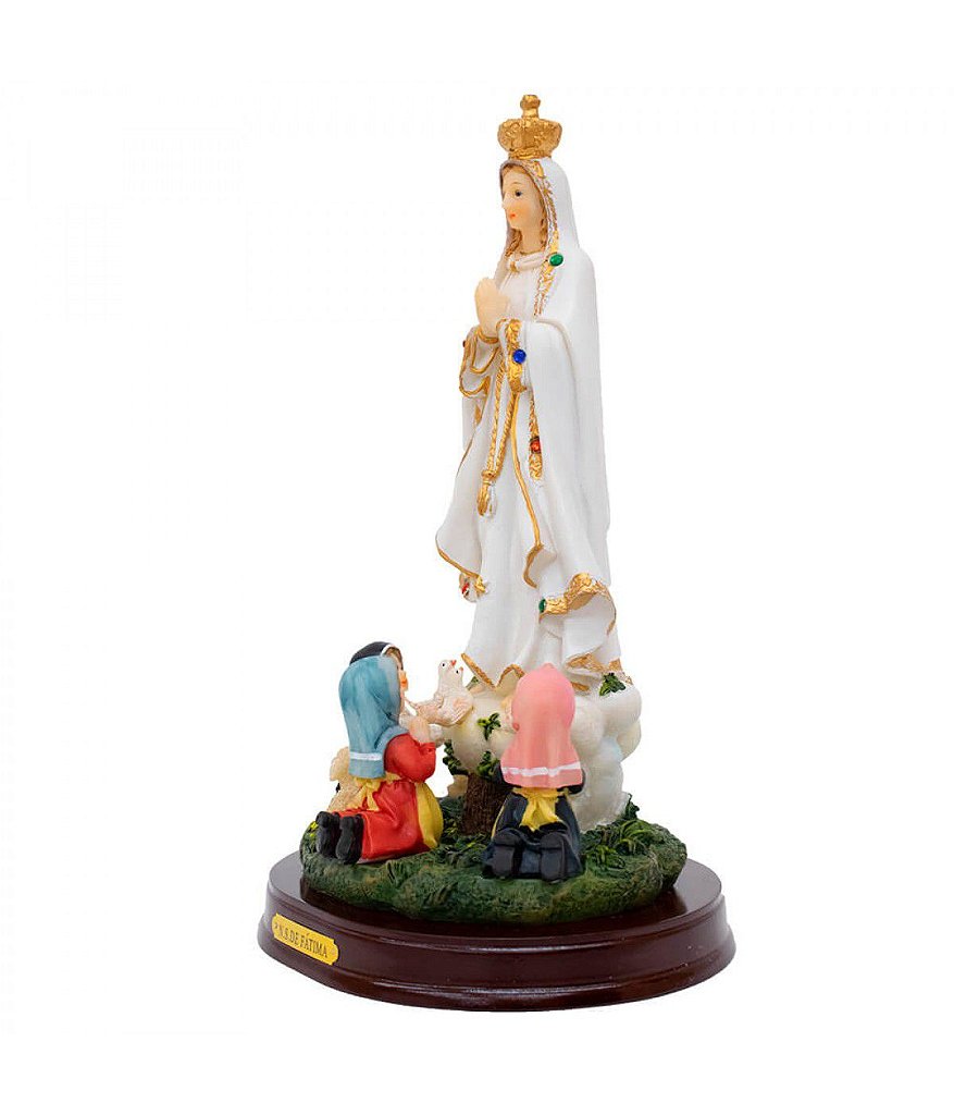 Nossa Senhora de Fátima com Pastores 25 CM - Imagem 2