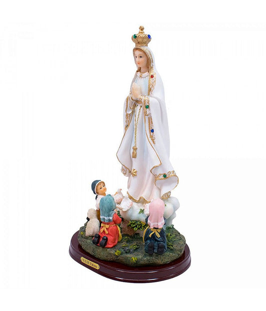 Nossa Senhora de Fátima com Pastores 32 CM - Imagem 2