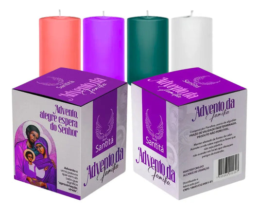 Box Advento em Família Santitá com 04 Velas