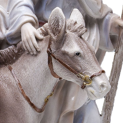 Nossa Senhora do Desterro Grávida 30 CM Imitação Porcelana - Imagem 4