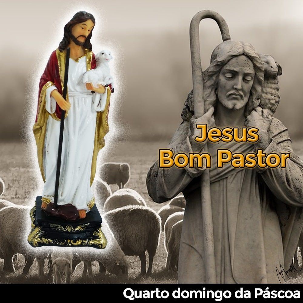 Jesus Bom Pastor 12,5 CM - Imagem 5