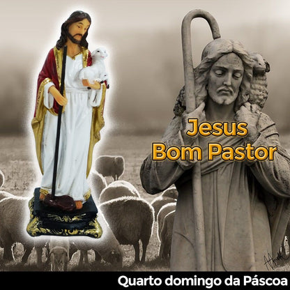 Jesus Bom Pastor 12,5 CM - Imagem 5