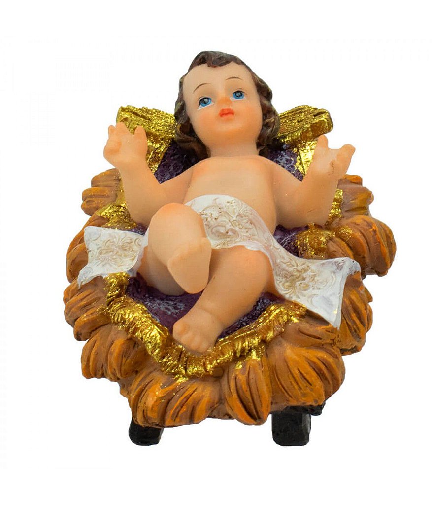 Menino Jesus com Manjedoura 15 CM