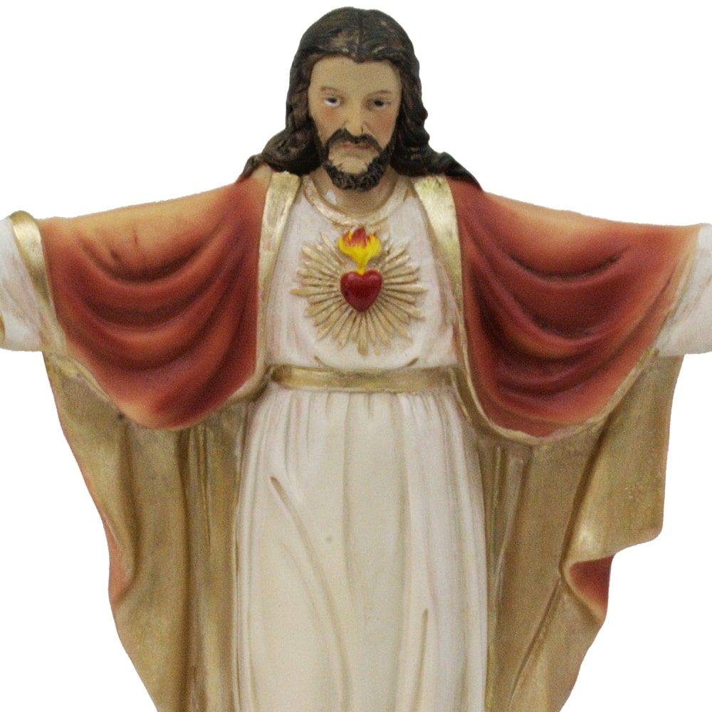 Sagrado Coração De Jesus Braços Abertos 20 CM - Imagem 2