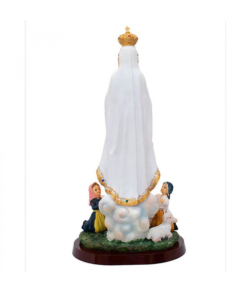Nossa Senhora de Fátima com Pastores 63 CM - Imagem 4