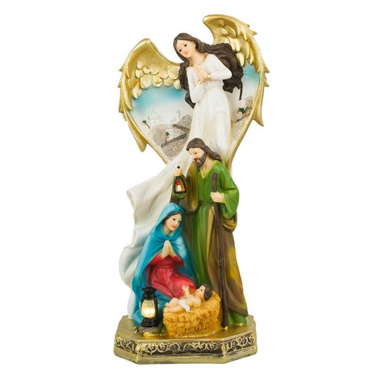 Presépio Anjo Da Guarda Com Luz 30 CM