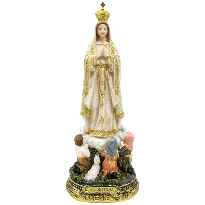 Nossa Senhora de Fátima com Pastores 31 CM