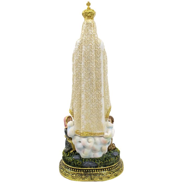 Nossa Senhora de Fátima com Pastores 31 CM - Imagem 4