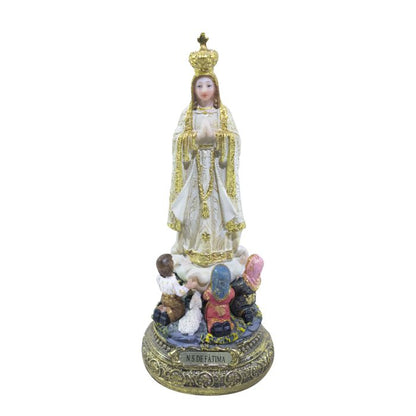 Nossa Senhora de Fátima com Pastores 15 CM