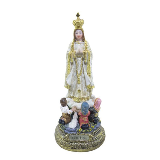 Nossa Senhora de Fátima com Pastores 15 CM