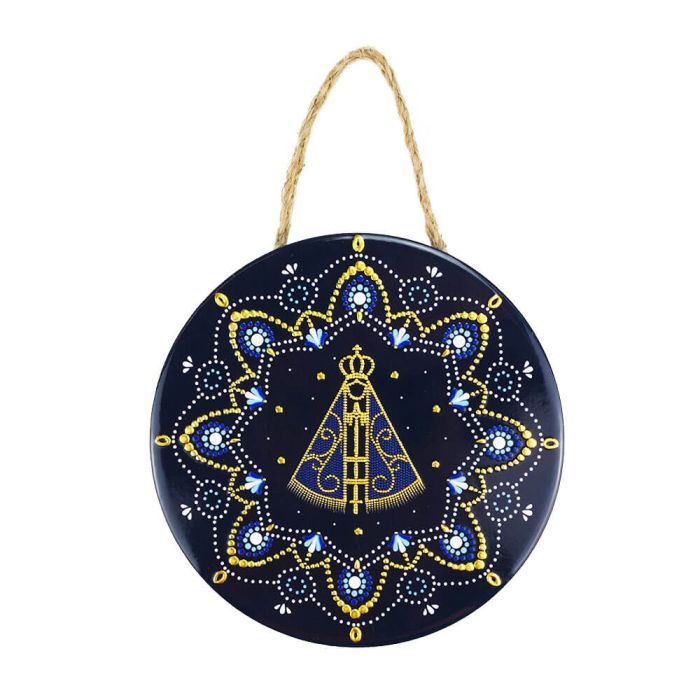 Cerâmica Pendurar Imagem Nossa Senhora Aparecida 16 CM