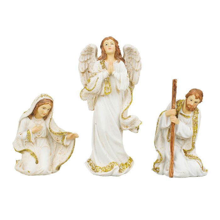 Presépio Branco 7 Peças 20 CM - Imagem 3