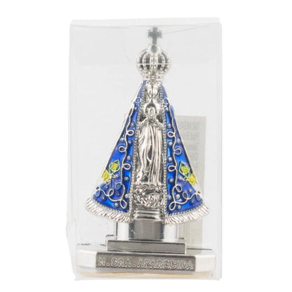 Nossa Senhora Aparecida De Metal Uso Carro 8.5 CM - Imagem 4
