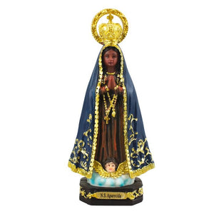 Imagem Nossa Senhora Aparecida 14,5 CM - Escultura em Resina