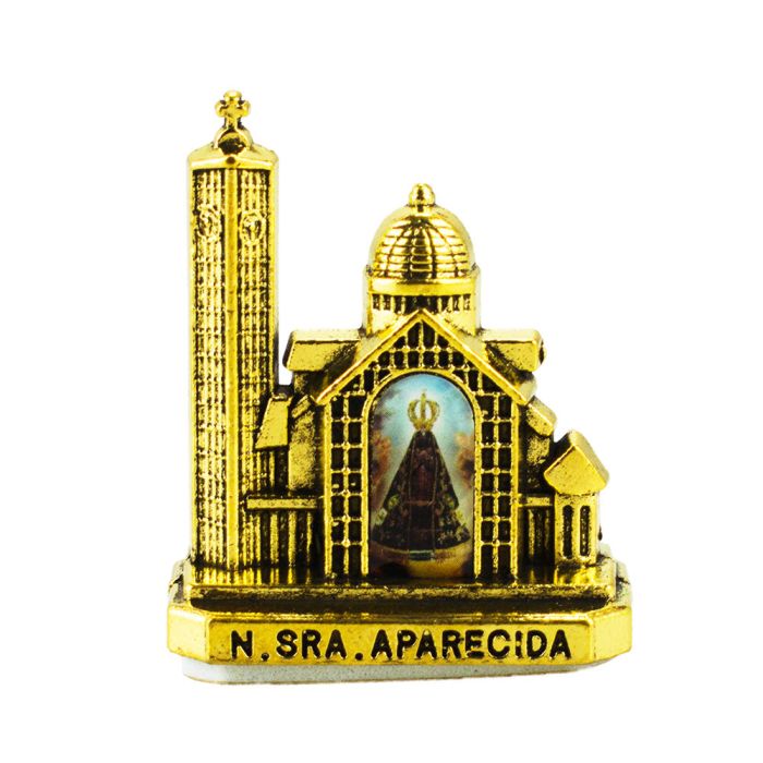 Catedral Basílica De N.s. Aparecida Dourado Uso Carro 4.5 CM - Imagem 3