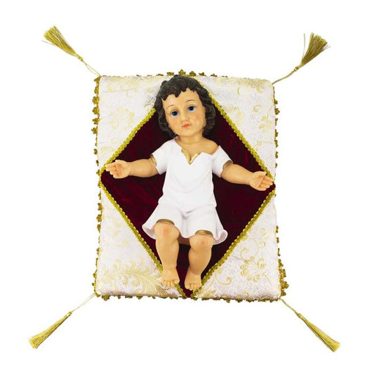 Menino Jesus Na Manjedoura 35 CM