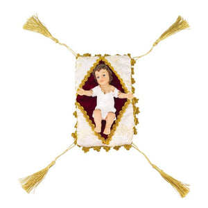 Imagem Menino Jesus na Manjedoura 13 CM - Escultura em Resina para Presépio