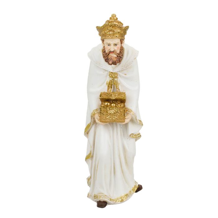 Presépio 11 Peças 32 CM de Altura Roupa Branca - Imagem 8