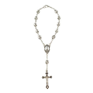 Pulseira Terço Metal Nossa Senhora Aparecida 18 CM