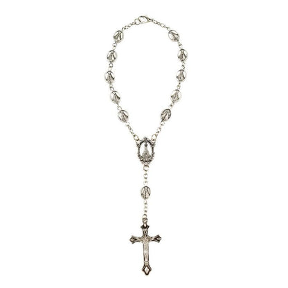 Pulseira Terço Metal Nossa Senhora Aparecida 18 CM