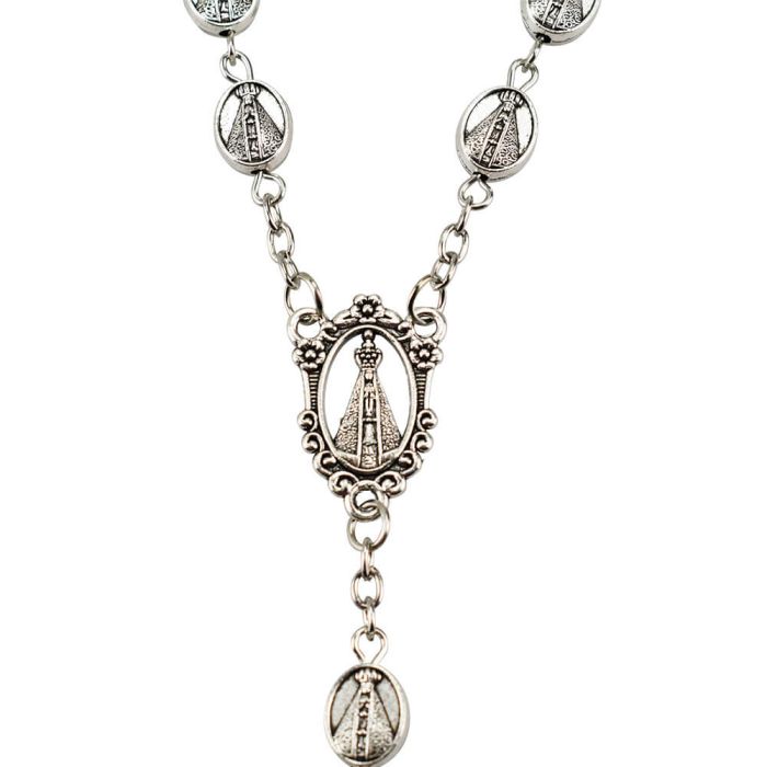 Pulseira Terço Metal Nossa Senhora Aparecida 18 CM - Imagem 3