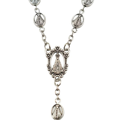 Pulseira Terço Metal Nossa Senhora Aparecida 18 CM - Imagem 3