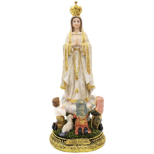 Nossa Senhora de Fátima com Pastores 40 CM