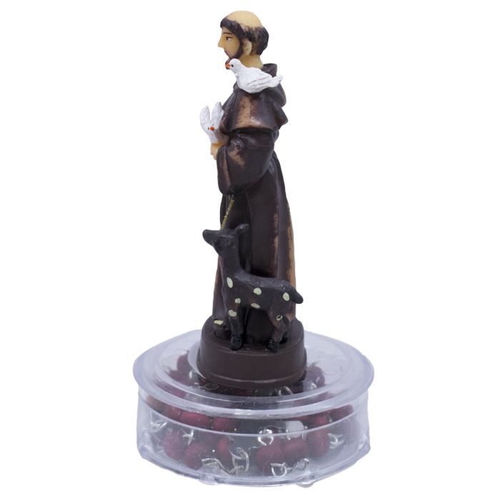 Terço com Imagem São Francisco 10 CM - Imagem 3