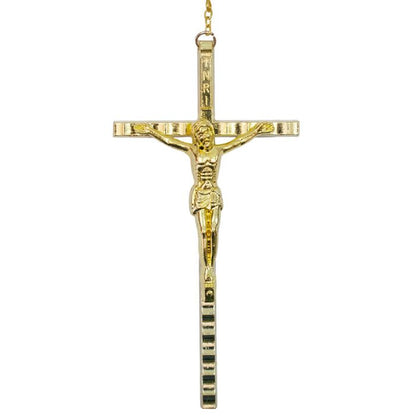 Terço Casamento Contas Perolas Cruz Dourada 83 CM - Imagem 4