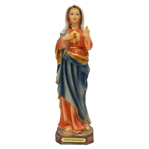 Imaculado Coração De Maria 23 CM Em Resina
